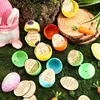 27Pcs Easter Egg Tokens DIY Easter Egg Filler Wooden Party Prize Coins (Bunny)