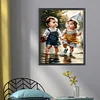 Cute Girl-11CT Counted Cross Stitch 40*50cm/15.75*19.69in