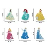 6 Stück Disney Prinzessin doppelseitig - 5D DIY Craft Schlüsselanhänger