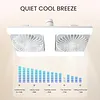 Low Profile Ceiling Fans with Lights 180 Rotating & 3 Speeds Window Exhaust Fan Reversible Airflow Control Ideal for Home Bedroom Or Office