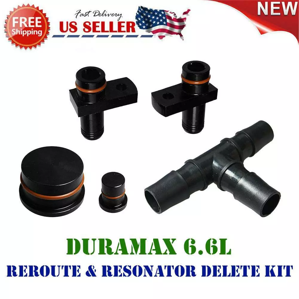 LLY LBZ LMM PCV Reroute & Resonator Delete Kit for Duramax 2004.5-10 GM ...