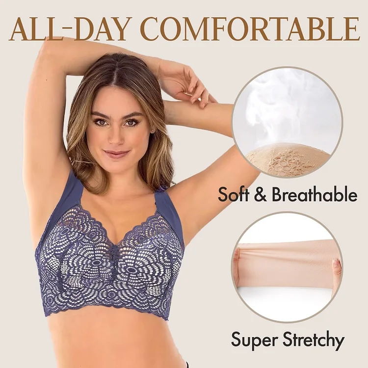 Ultimate Lift Full-Figure Seamless Lace Cut-Out Bra Comfortable and  Breathable Without Restraint 