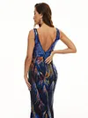 Evening  Wrap Backless Embroidered V-Neck Dress
