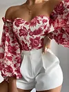 Strapless Off-The-Shoulder Blouses&Shirts Tops