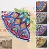 4Pcs Mandala Diamonds Painting Corner Bookmarks DIY Flower Bookmarks Kit