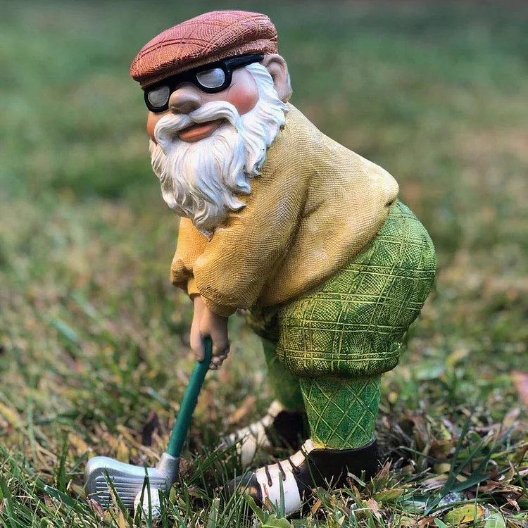 Home Decor Resin Ornaments-Golf Gnome Statue gbfke