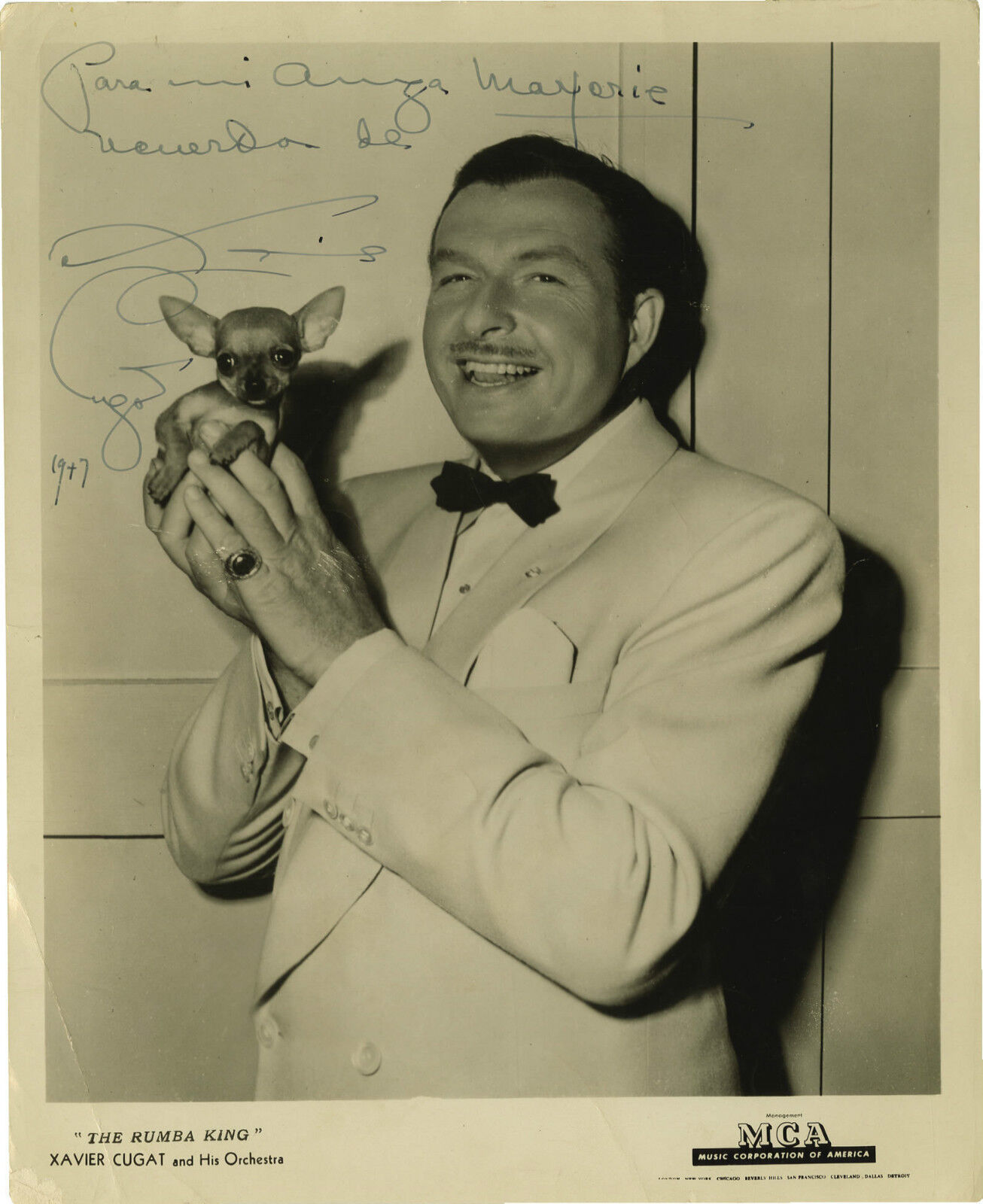 XAVIER CUGAT Signed Photo Poster paintinggraph - Legendary Musician 'The Rumba King' - preprint