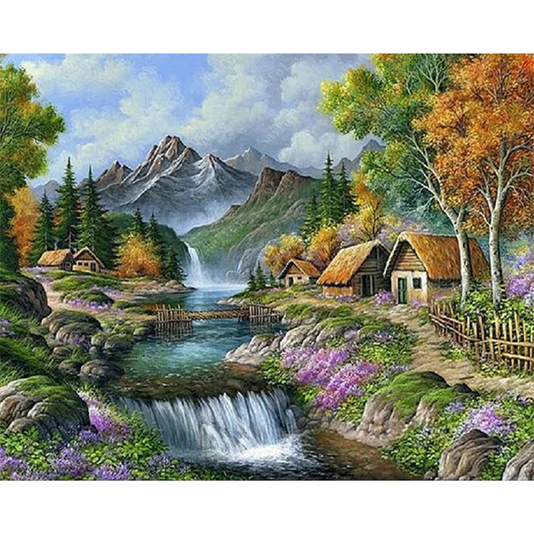 Countryside - Painting By Numbers - 50*40CM gbfke