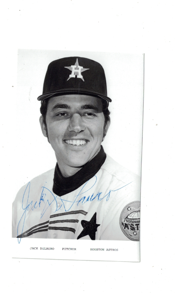 Jack Dilauro Houston Astros Signed Postcard Size Photo Poster painting W/Our COA RH1