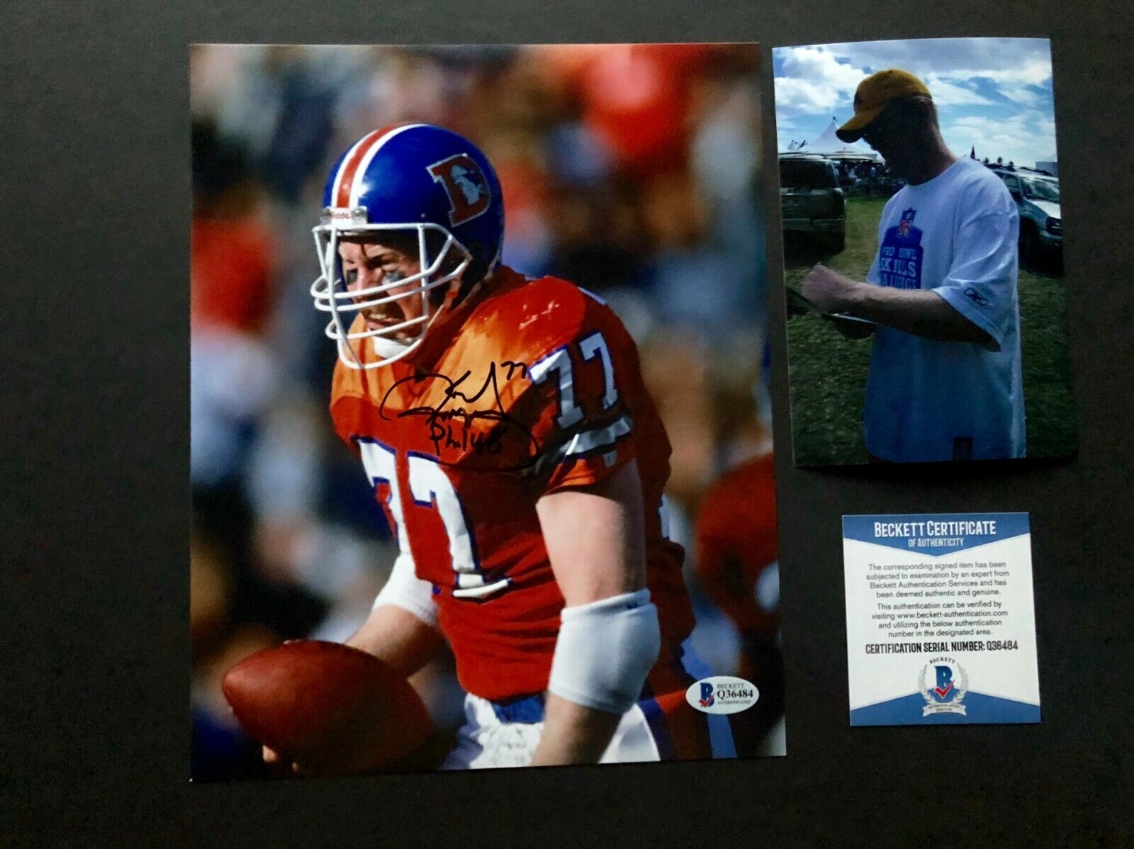 Karl Mecklenburg Hot! signed autographed Broncos 8x10 Photo Poster painting Beckett BAS coa