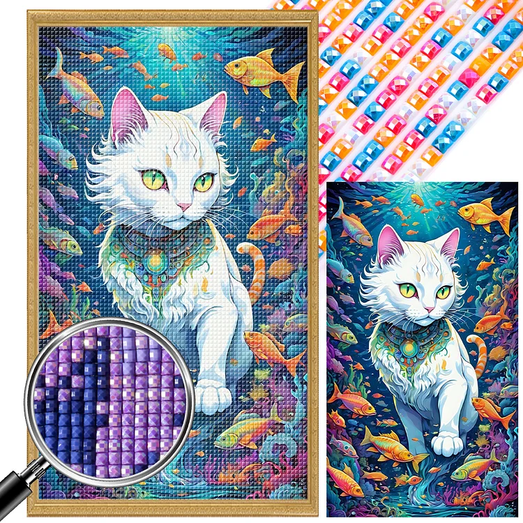 Seabed 40*70CM (Canvas) AB Square Drill Diamond Painting gbfke