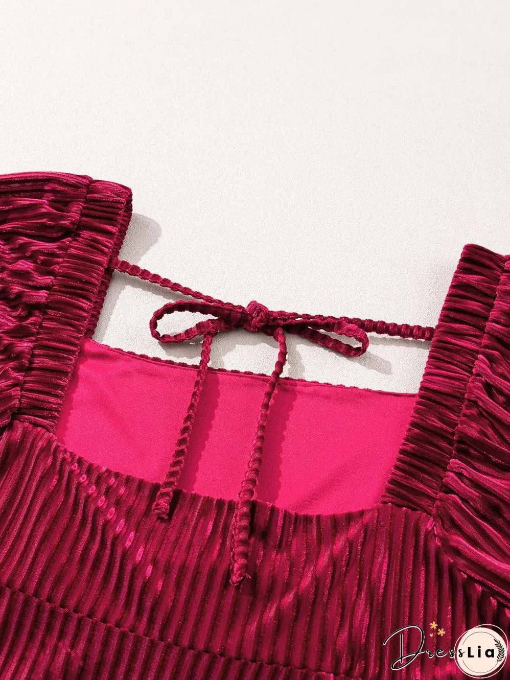 Square Neckline Mini Dress
