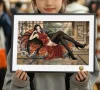 A3 & 4K Size Ukiyo-e Boa Hancock Decorative Painting - ONE PIECE Decoration Painting - HuangGua Studio