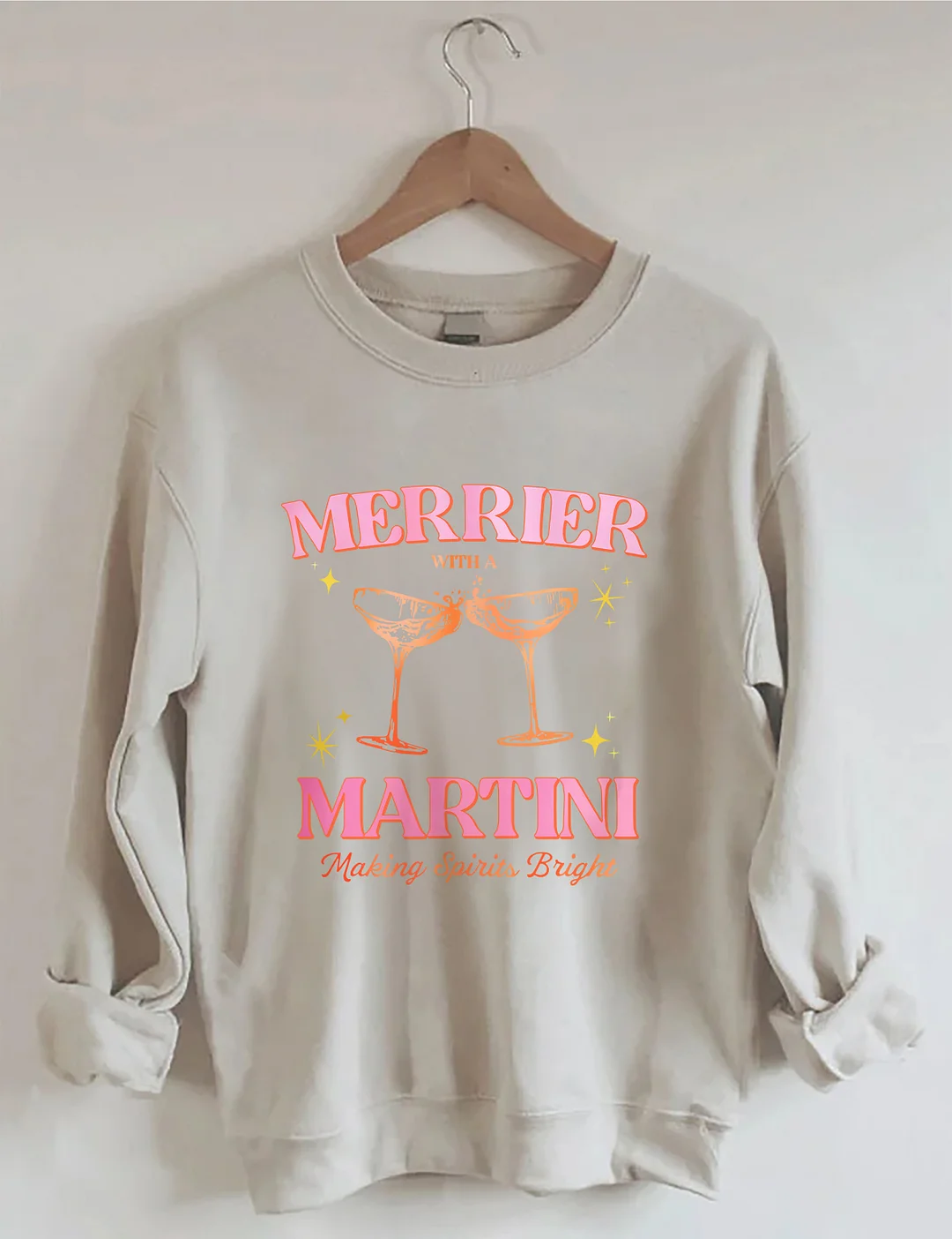 Merrier With A Martini Sweatshirt 
