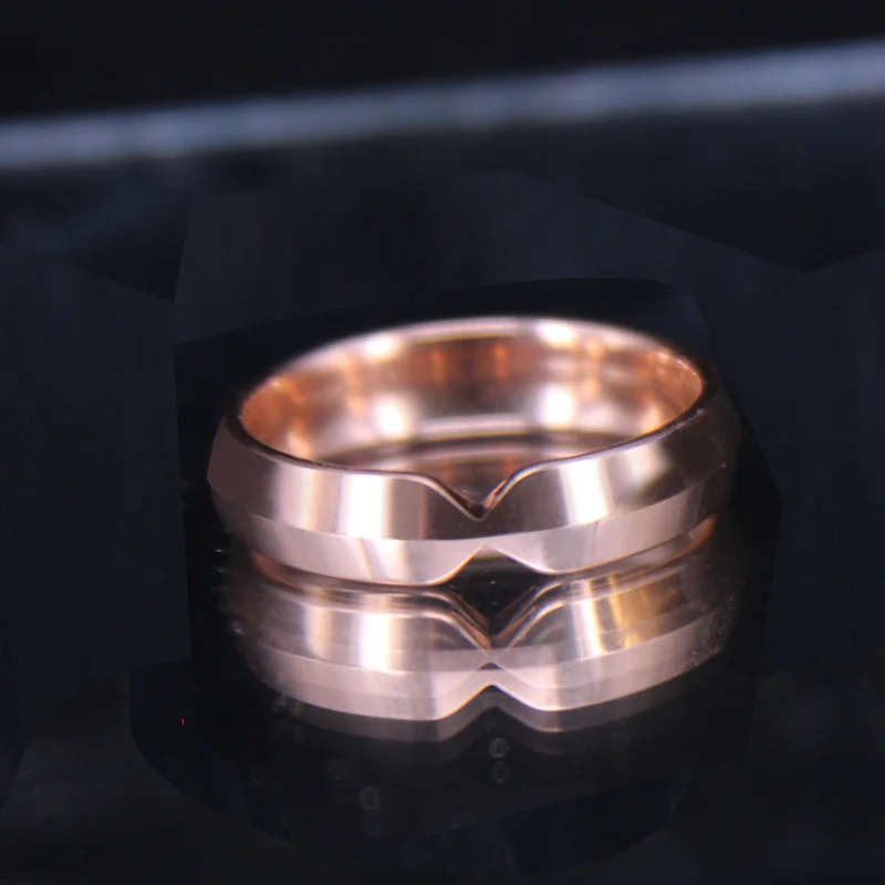 5MM Women's Or Men's Rose Gold/Gold/Silver Tungsten Carbide Rings Polished