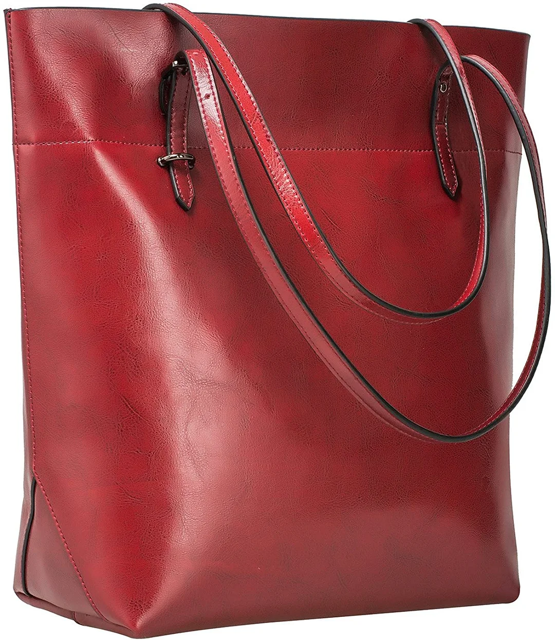 Vintage Genuine Leather Tote Shoulder Bag Handbag Big Large Capacity Upgraded