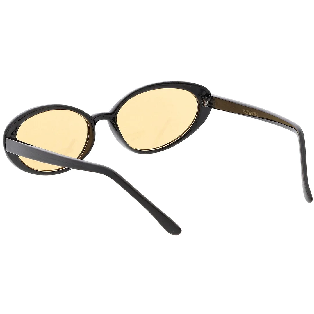 True Vintage Cat Eye Color Tinted Lens Oval glasses 51mm