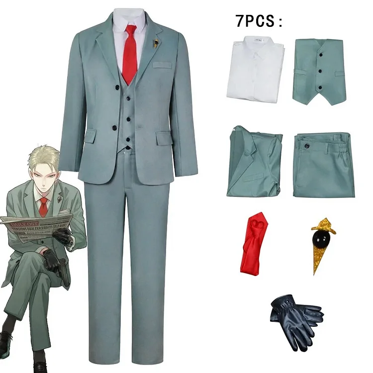 【Wetrose】In Stock Spy X Family Loid Forger Cosplay Costume Male Twilight Anime Suit Full Set Wig Outfit Halloween