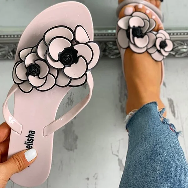 Dubeyi 2022 Summer Woman's Slippers New Flowers Ladies Flip Flops Women Indoor Sandals Lady Fashion Beach Flat Slides Zapatos