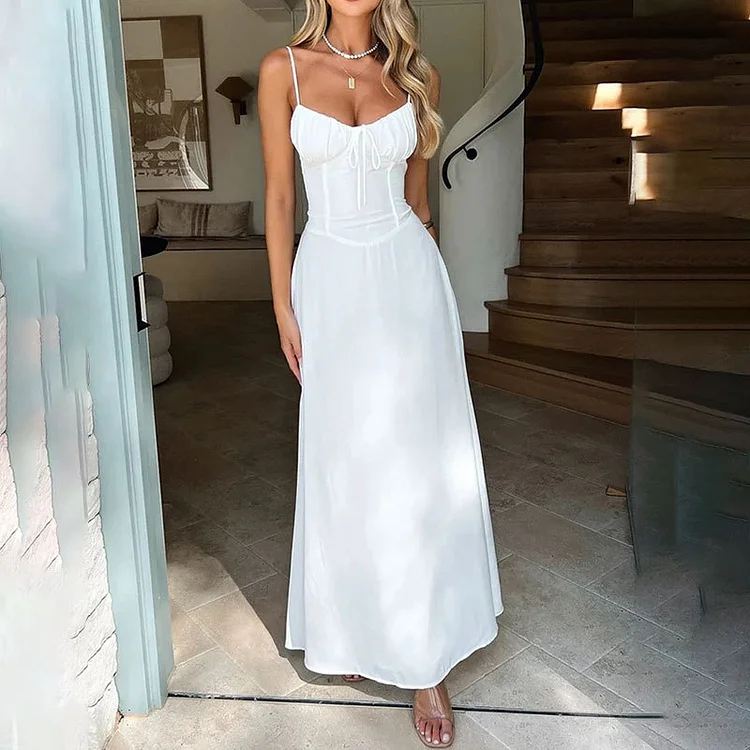 Elegantes A-Linien-Trägerkleid