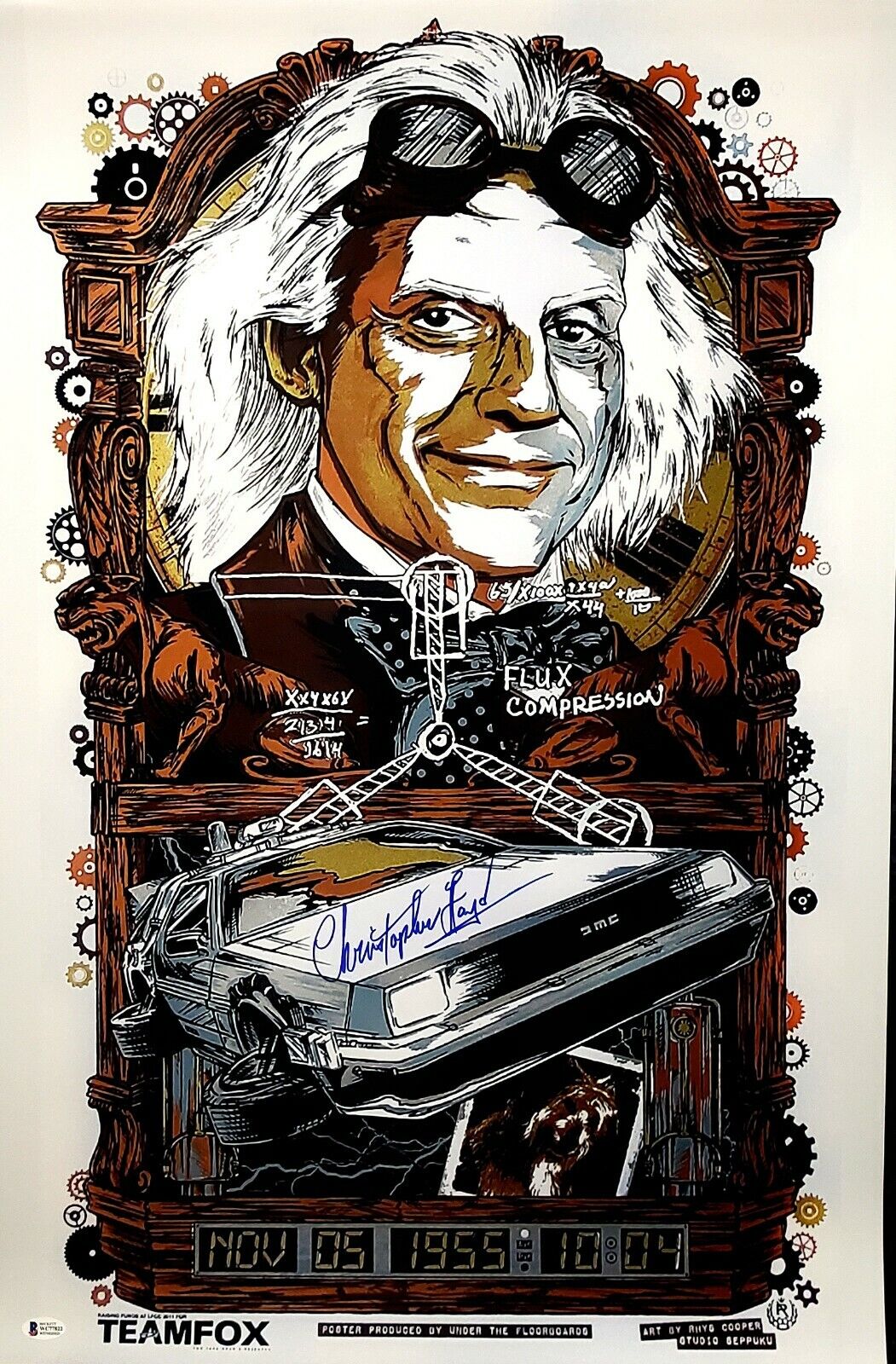 CHRISTOPHER LLOYD Signed BACK TO THE FUTURE