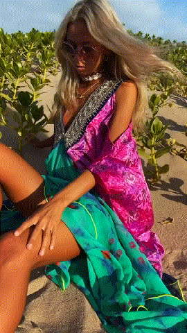 Bohemian Vacation Printed Dress fa62