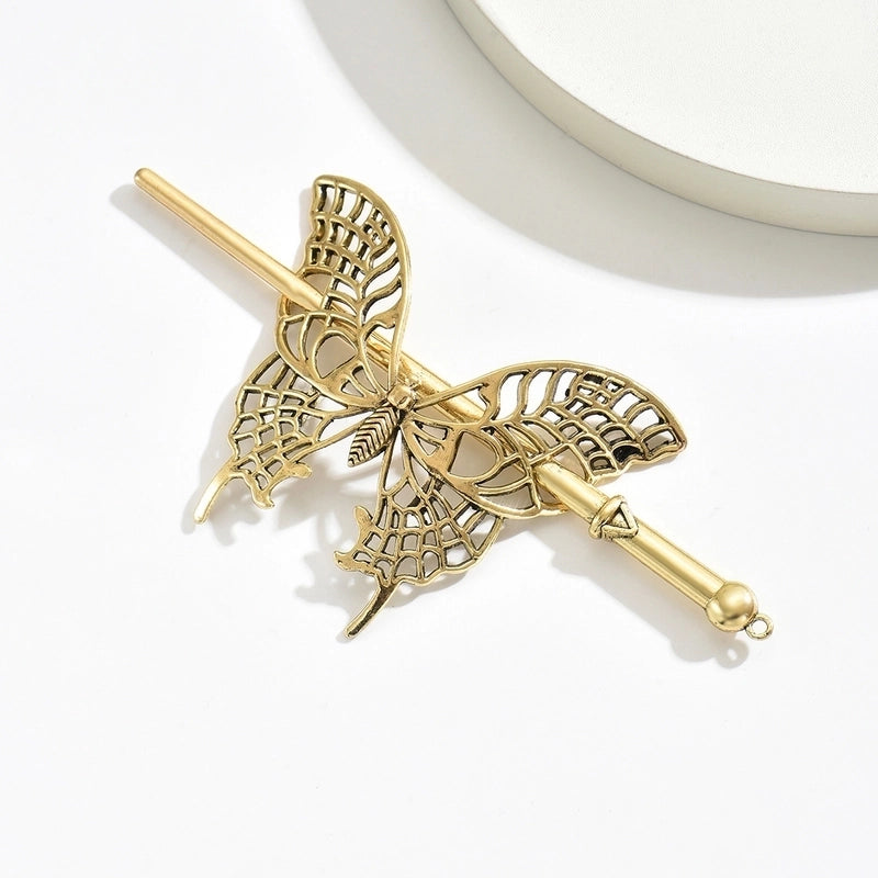 Elegant Classical Minimalist Unisex Butterfly Metal Plating Hair Sticks
