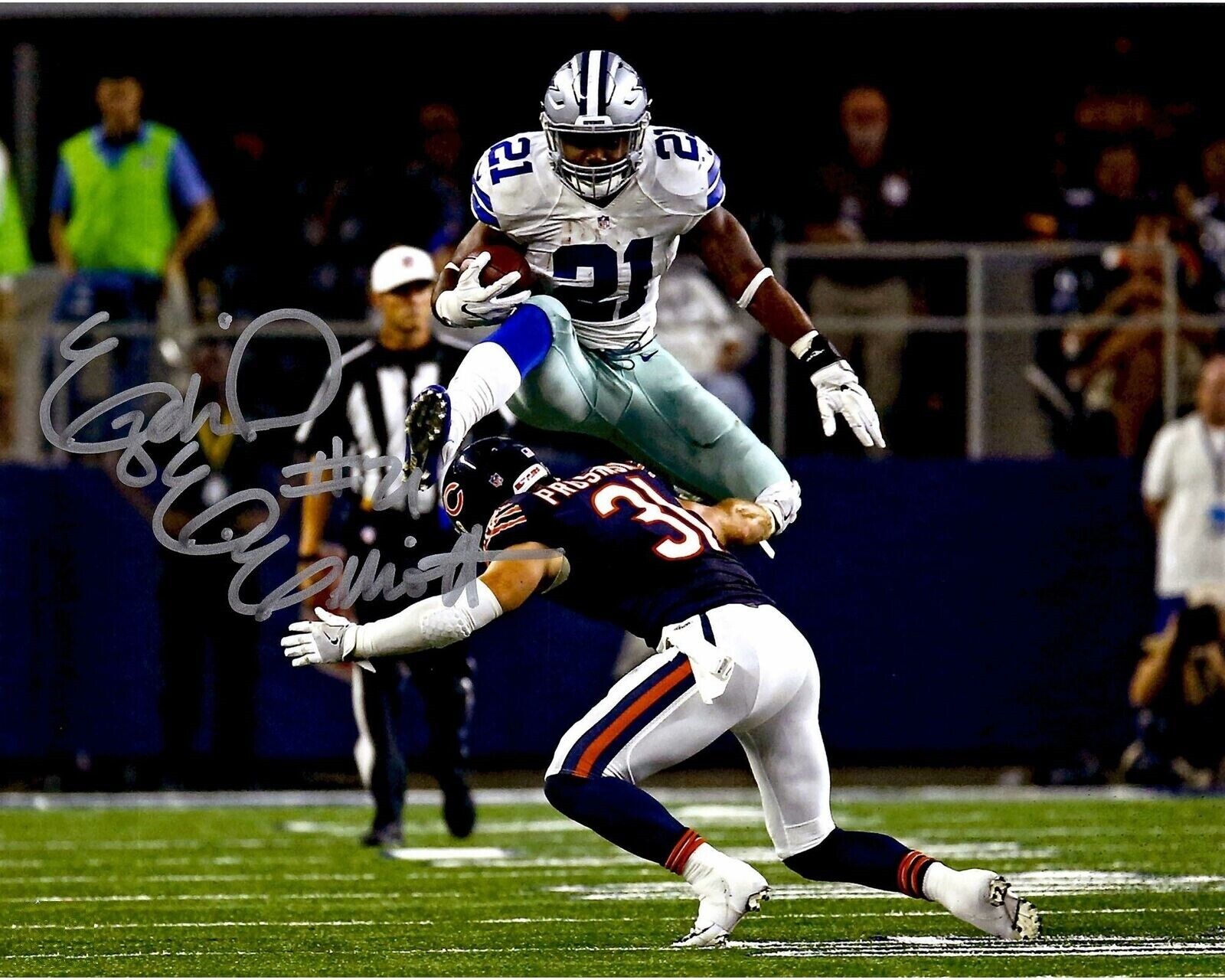 Ezekiel Elliott Cowboys Autographed Signed 8x10 Photo Poster painting REPRINT