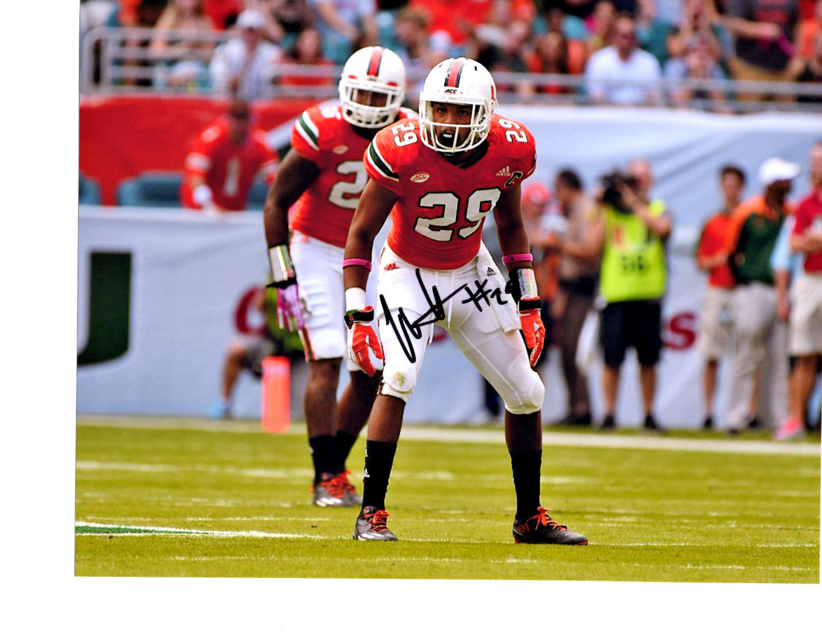 Corn Elder Miami Hurricanes signed autographed 8x10 football Photo Poster painting 2017 Draft c