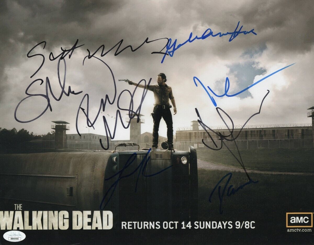 The Walking Dead Cast Signed Autographed 11X14 Photo Poster painting Lincoln Reedus JSA BB40966