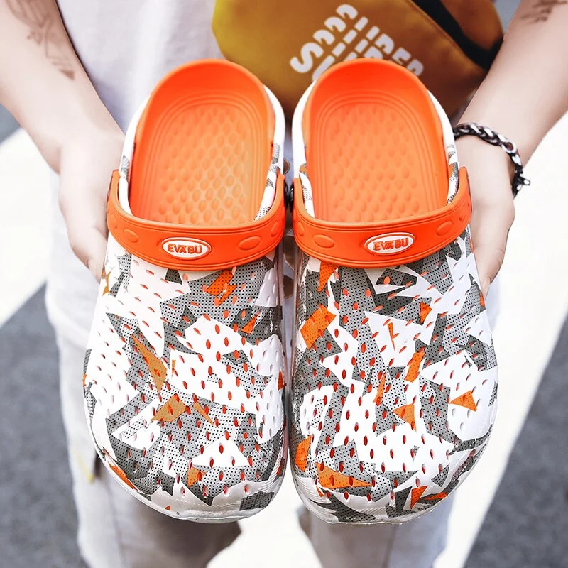 womens sandals 2021 Summer Sandals Hollow Out Breathable Beach Slippers Flip Flops EVA  Men and Women Couple's Porous Shoes