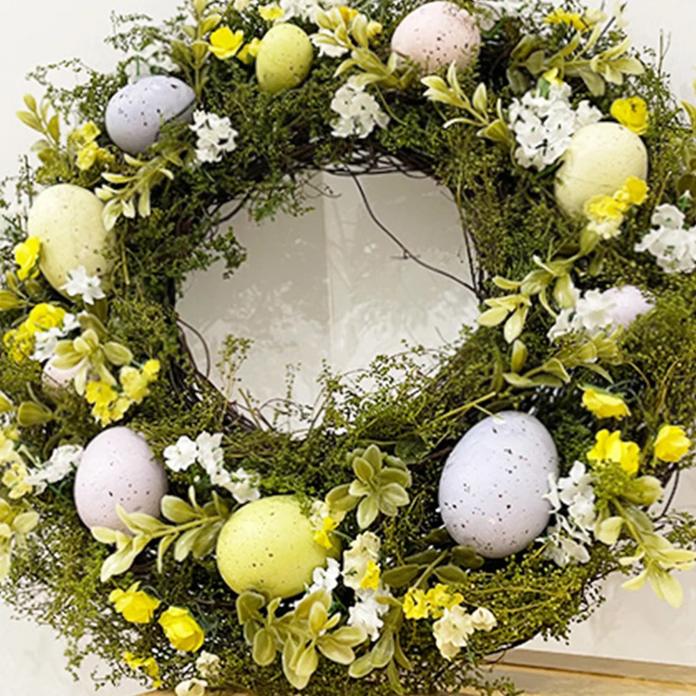 Natural Plant Nordic Easter Egg Simulation Wreath