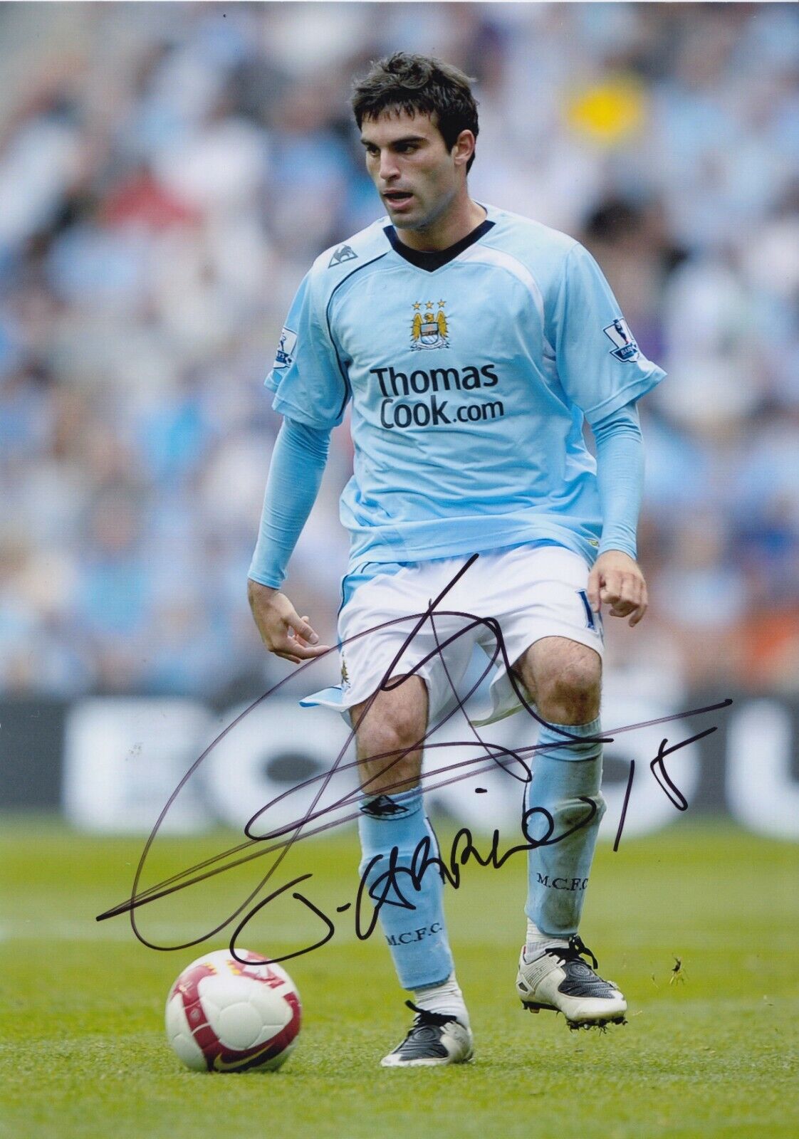 Javier Garrido Hand Signed 12x8 Photo Poster painting - Manchester City Autograph.