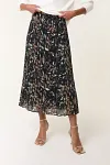 Wholesale Pleated Skirt, Dark Floral Midi Skirt, SS2027 Fashion Vendor, Mature Women's Office Wear, Pliss&eacute; Apparel Supplier