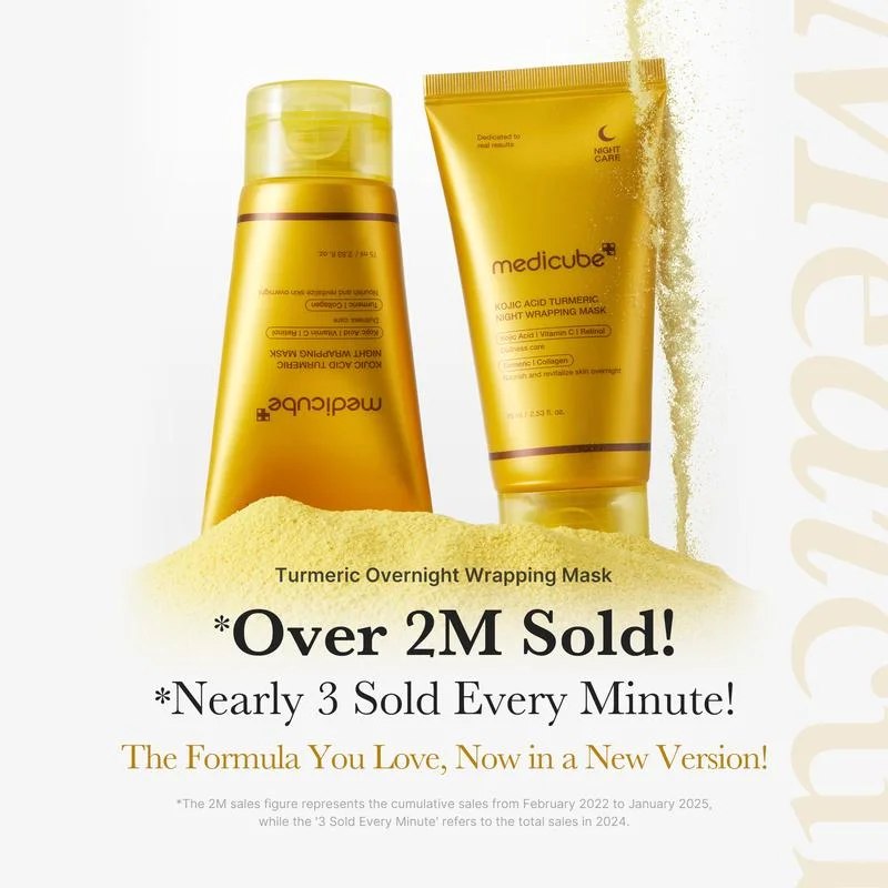 Last Day 49% OFF🔥Kojic Acid Turmeric Night Wrapping Mask