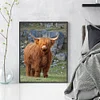 Highland Cow-11CT Stamped Cross Stitch 40*50cm