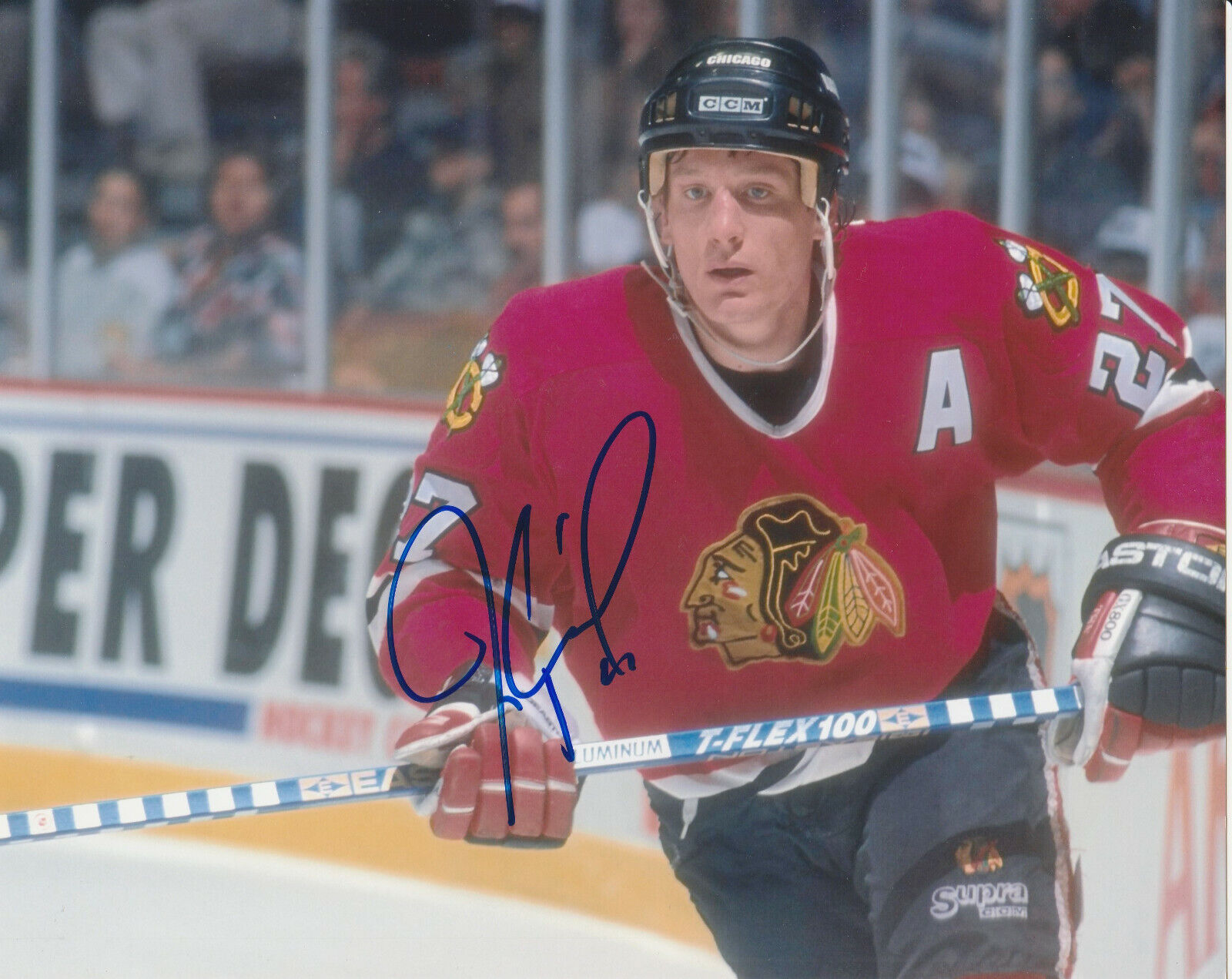 JEREMY ROENICK SIGNED CHICAGO BLACKHAWKS 8x10 Photo Poster painting #4 Autograph