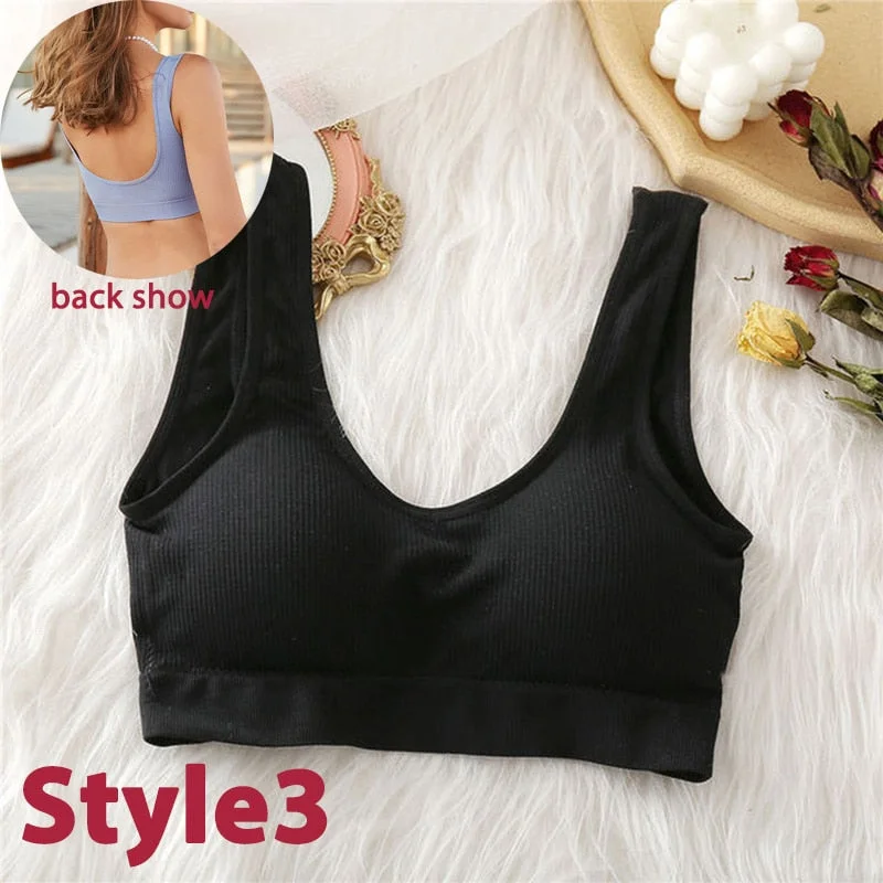 Women Tank Top Push Up Bra Tube Tops Seamless Brassiere Crop Top Sexy Lingerie for Female Underwear Intimates Backless Bralette