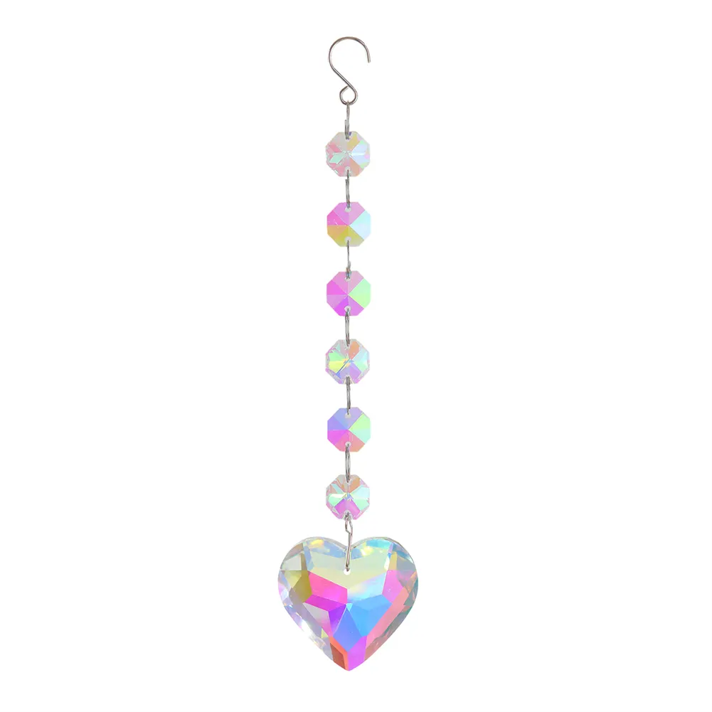 Crystal Wind Chimes Ornament AB Color Beads Hanging Pendant Kids Room Decor