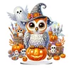 DIY Halloween Pumpkin Owl Acrylic Special Shape Diamond Painting Desktop Ornaments
