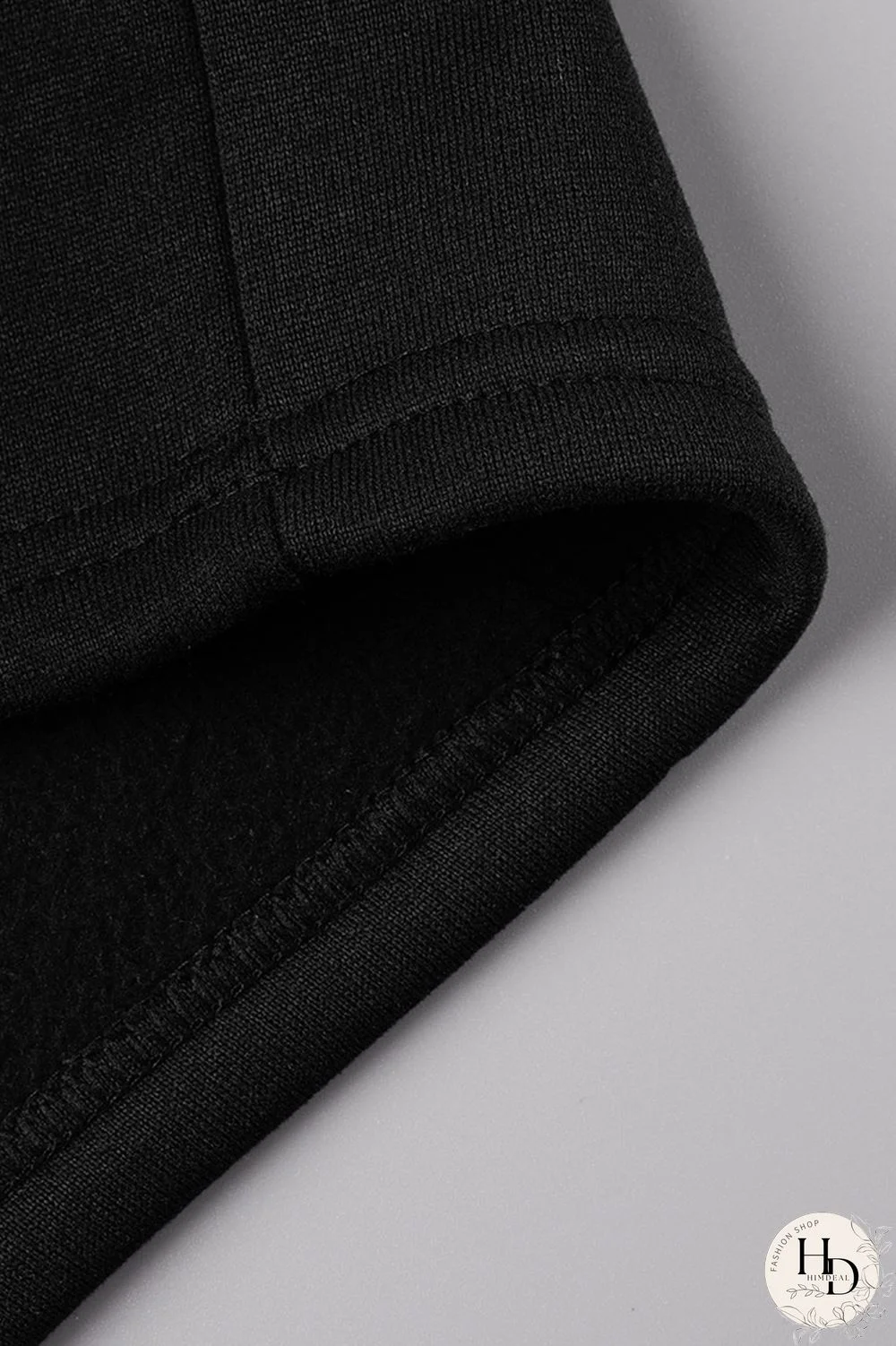 Black Fashion Casual Solid Patchwork Hooded Collar Long Sleeve Dresses