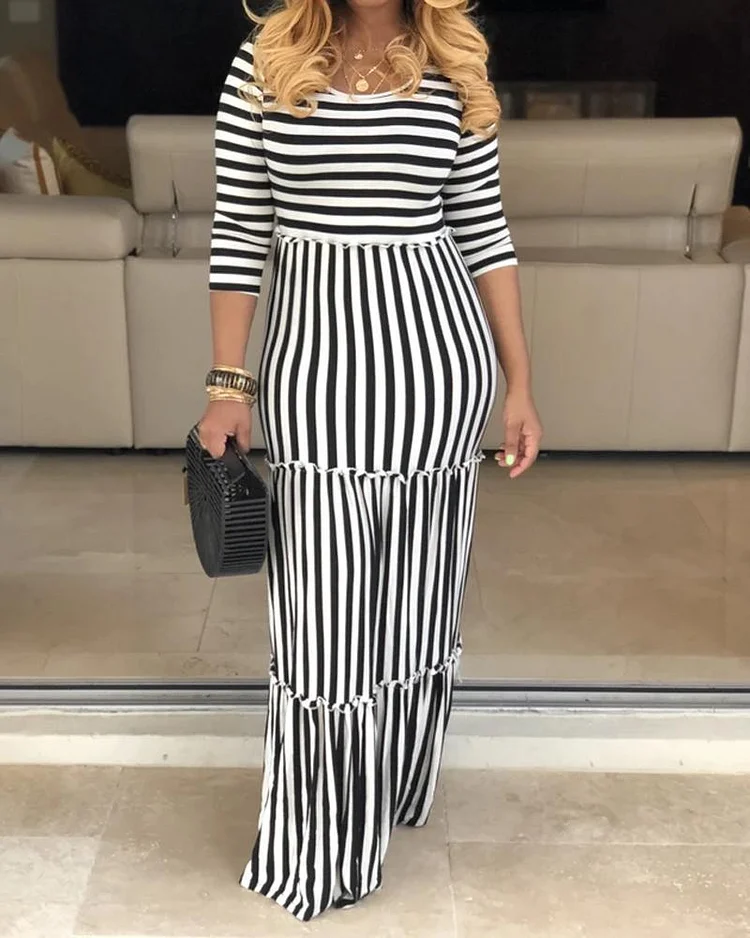 Casual Classic Striped Dress