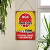 Bougies d&rsquo;allumage NGK - Enseignes en bois(20*30cm/30*40cm)