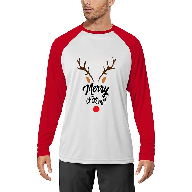 Men's Long Sleeve T-Shirt Merry Christmas Jumper  customized, personalized, gift