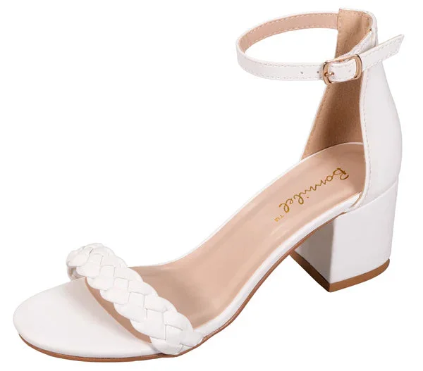 Women's Strap Ankle Square Toe Dress Sandals