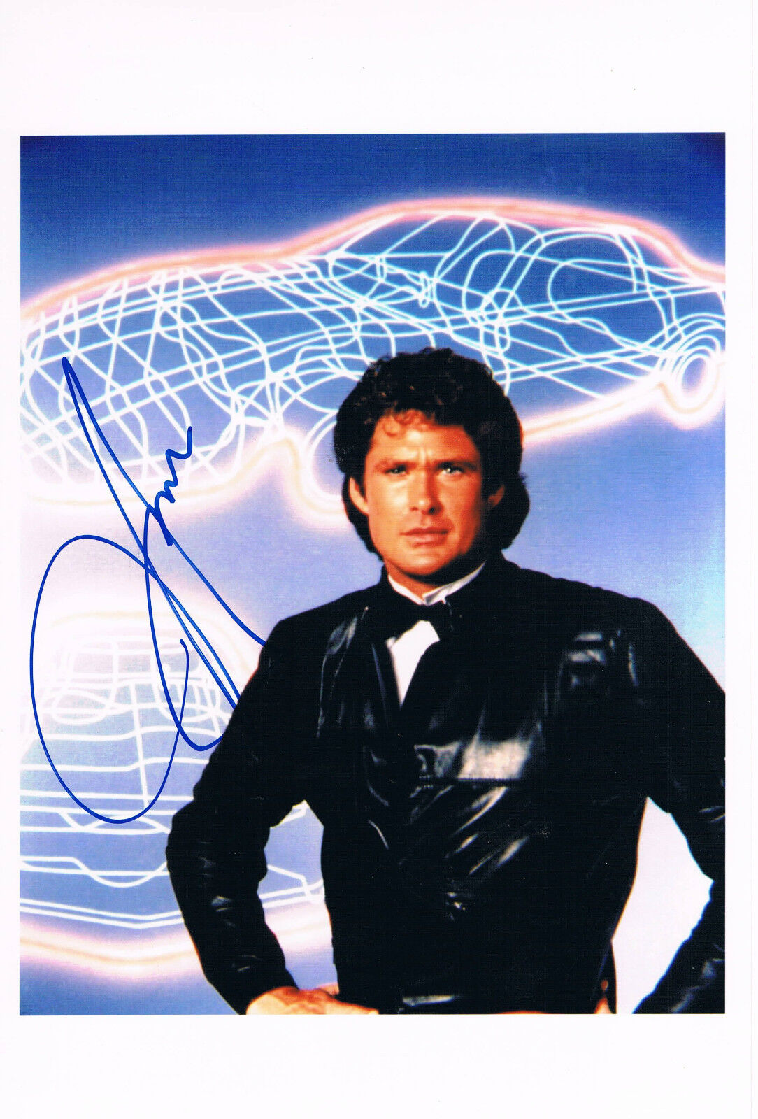 David Hasselhoff 1952- Knight Rider autograph 7.5x10.5