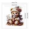 Cute Bear-11CT Stamped Cross Stitch 45*45cm/17.72*17.72in