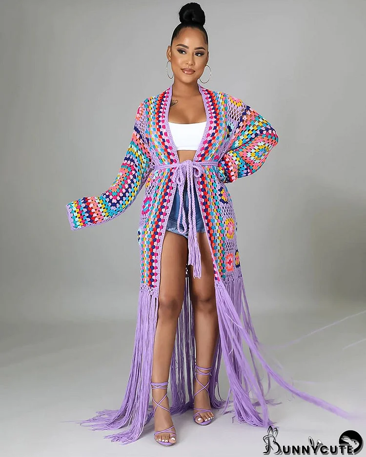 Handmade Crochet Cover Up Coat