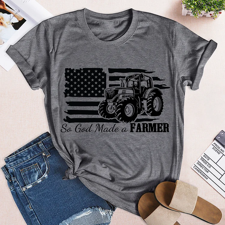 So God Made A Farmer Blessed T-shirt-BSTCAH2012