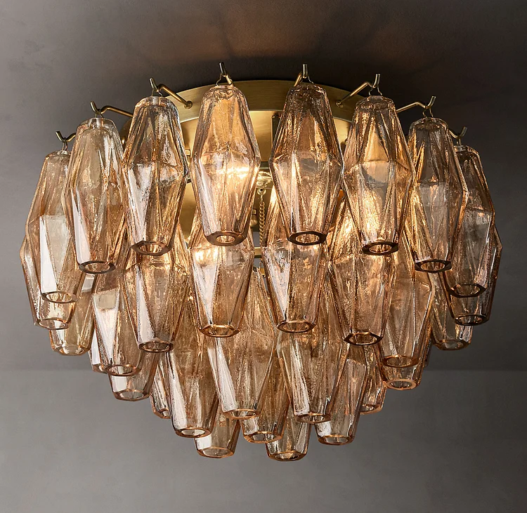 Chiaray Smoke Glass Flushmount Vjlight